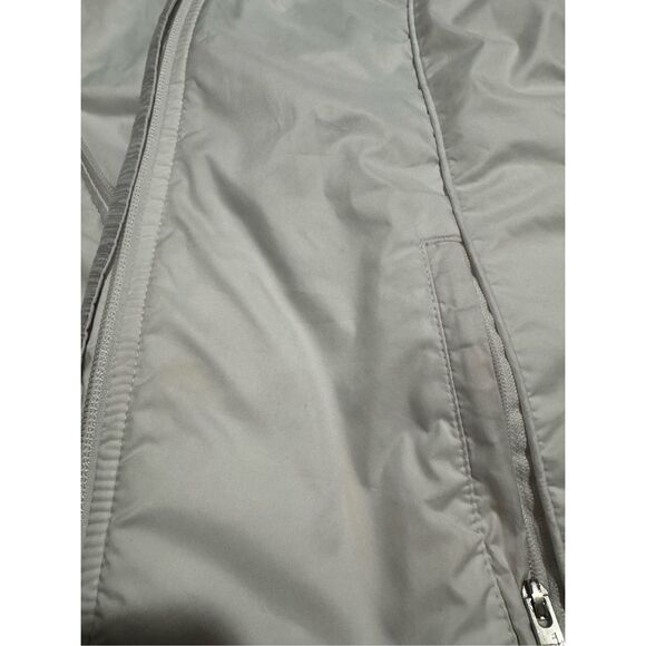 Masters Magnolia lane tech reversible white gray windbreaker jacket S - Picture 6 of 12